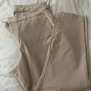 Beige stretch beige work pants